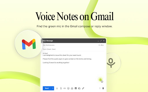 Async - Chrome Extension: Voice Notes for Emails & Work Apps : Add Voice Notes