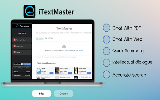 iTextMaster - Chrome Extension : Intelligent PDF Tool with Chat & Summarization