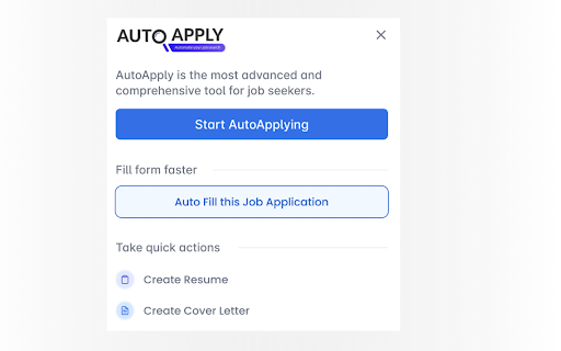 AutoApply Jobs - Chrome Extension: AI Assistant for Smart Job Searching