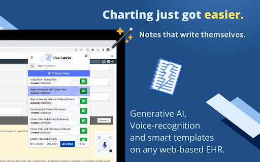 Chartnote - Chrome Extension: Quick & Accurate AI Medical Note Tool