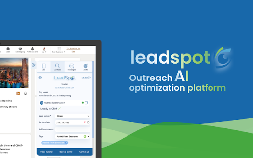 LeadSpot - Chrome Extension: Optimize LinkedIn Outreach for Best Results