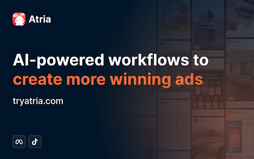 Atria - Chrome Extension: AI-powered Ad Saving & Analysis Tool