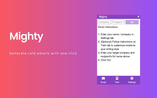 Mighty Chrome Extension: Boost Sales Outreach with Personalized Emails