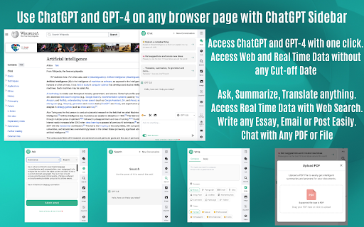 ChatGPT Sidebar with GPT-4 Vision: AI for Browsing & Enhanced Analysis