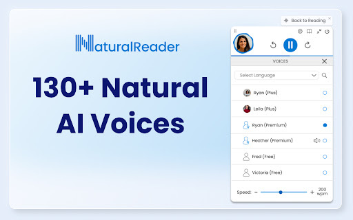 NaturalReader - Chrome Extension: Converts Online Text to Natural Audio