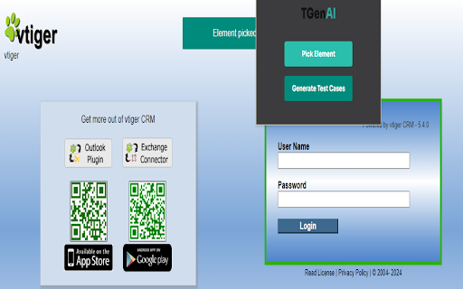 TGenAI - Chrome Extension: Test Case Generator & Automated Test Creator