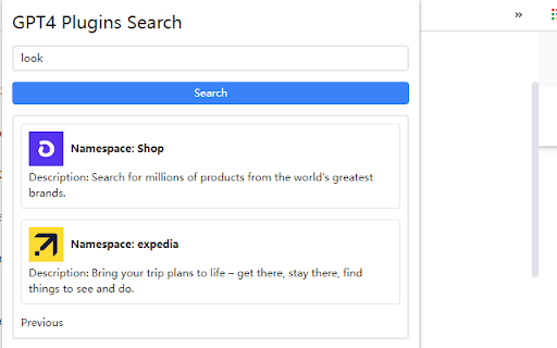 GPT4 Plugins Search : Chrome Extension - Explore GPT4 Plugin