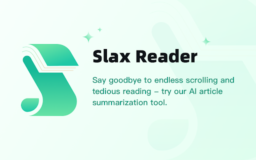 SummarizeIt - Chrome Extension: AI Web Reader