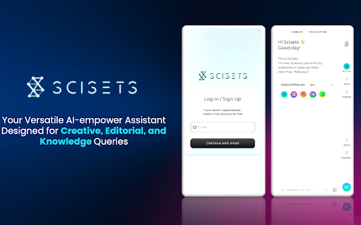 Scisets AI - Chrome Extension: Revolutionary Productivity Tool for Experts