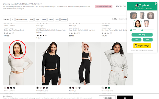 VirtuFit: Virtual Clothes Try-On - Chrome Extension for Easy Shopping