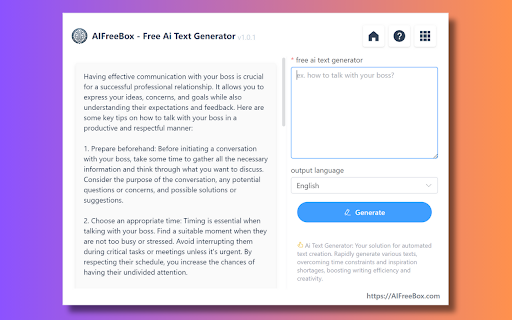 AIFreeBox - Chrome Extension: Streamline Content Writing : Key Features