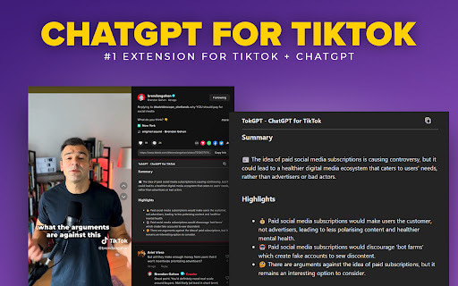 TikTok Video Transcript : Transcripts & Summaries Generator