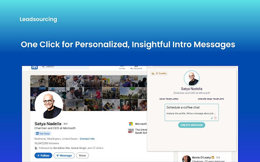 Leadsourcing Chrome Extension: Boost LinkedIn Outreach, Get More Leads Fast