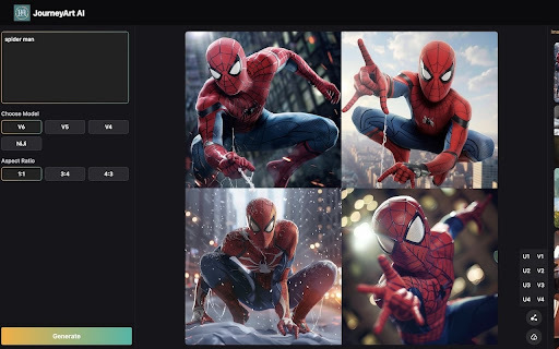 JourneyArt.ai: Chrome Extension - AI Image Generator with Midjourney API
