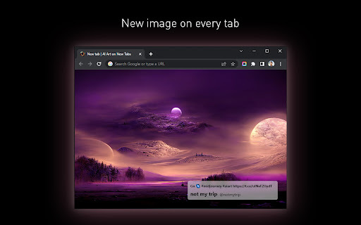 AI Tab - Chrome Extension : AI-Generated Images on Every New Browser Tab