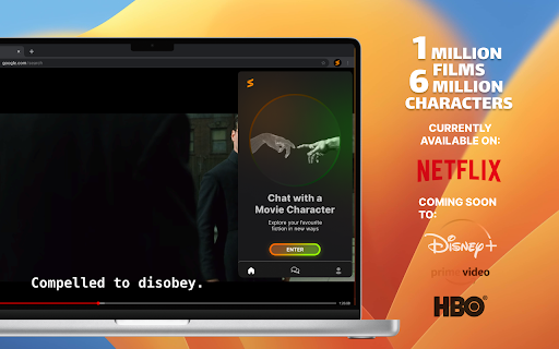 SceneXtras - Chrome Extension: Interact with AI from Series & Films