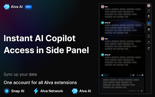 Alva AI - Chrome Extension : AI Co-Pilot for Daily Tasks