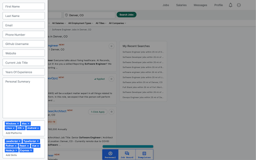 Vocation - Chrome Extension: Automate Job Search Comms : Key Features