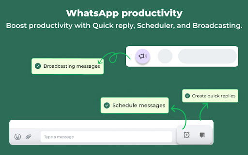 WhatsApp Web Scheduler: CRM & ChatGPT Integrated Chrome Extension Tool