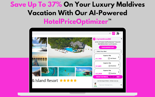 HotelPriceOptimizer: Save on Maldives Luxury Vacations Chrome Extension