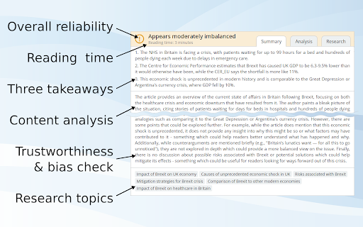 ChatGPT - Chrome Extension: AI News & Article Analysis Tool : Analyze News & Articles