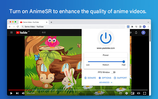 AnimeSR - Chrome Extension: Instantly Enhance and Improve Anime Images