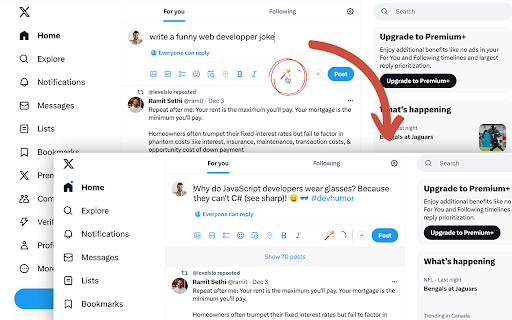 Fablerr - Chrome Extension: AI Writing Assistant : Social Media