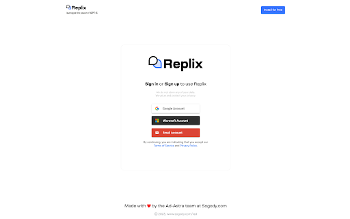 Replix AI - Chrome Extension: Maximize Online Presence with GPT4