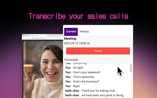 Meeting Transcribe AI - Chrome Extension : Auto Transcriptions