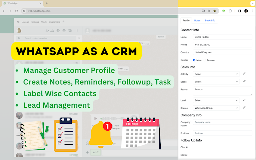 WhatsApp CRM: AI-Powered Chrome Extension for Seamless WhatsApp Integration