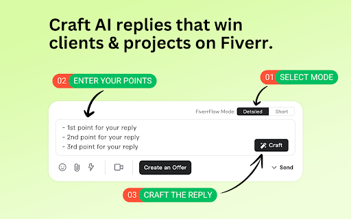 Reply.ai - Chrome Extension : Boost Fiverr Communication with AI