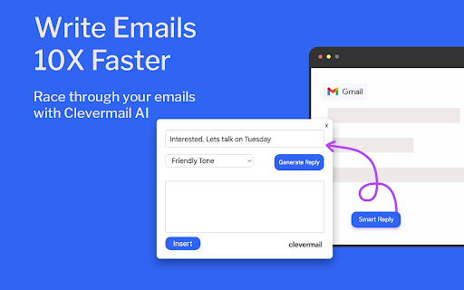 Clevermail - Chrome Extension: AI Assistant for Gmail : Key Features