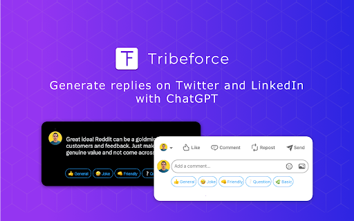 ChatGPT - Chrome Extension: AI Replies for Social Media Interaction