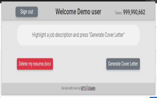 GPT Daddy: Customized Cover Letters from Job Descriptions