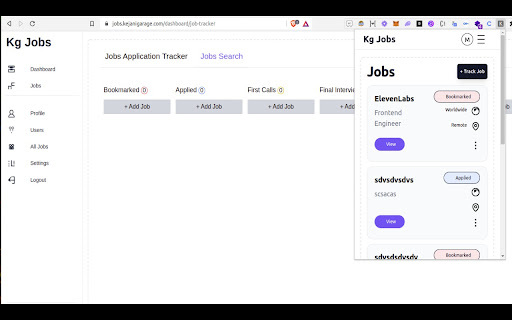 JobTrack - Chrome Extension: AI Job Search & Application Tracker