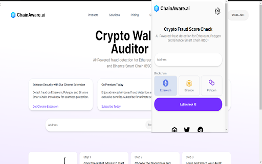 CryptoGuard: AI Fraud Detection Chrome Extension with 98% Accuracy