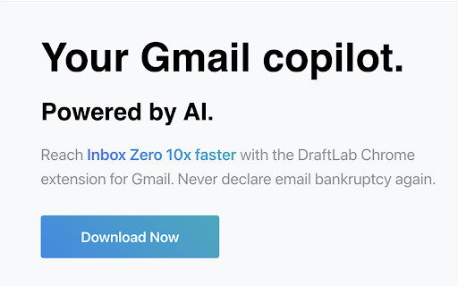 DraftLab - Chrome Extension: AI Gmail Copilot for Email Replies : Smart Email Assistance