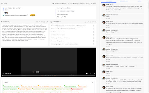 NoteBot - Chrome Extension: AI Note-Taking for Virtual Meetings : Key Features