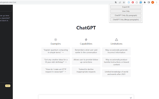 ChatGPT Content Extractor - Chrome Extension : Extract Conversation Content Easily