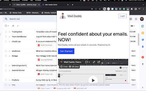 Mail Daddy - Chrome Extension : AI Email Writing Tool