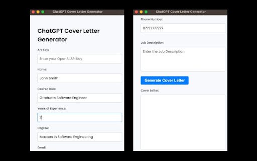 GPT Cover Letter Generator: AI-powered Tool