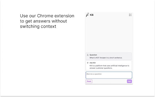 Kili - Chrome Extension: AI-Powered Customer Response Solution Tool