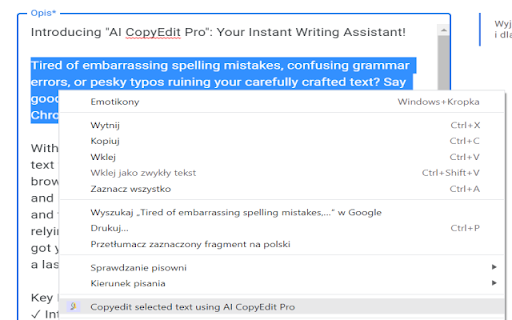 AI CopyEdit Pro : Effortless Writing Enhancement