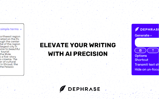 DephraseAI: AI Writing Refinement Tool