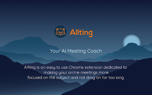 Allting Chrome Extension : AI Facilitator for Enhanced Meeting Productivity