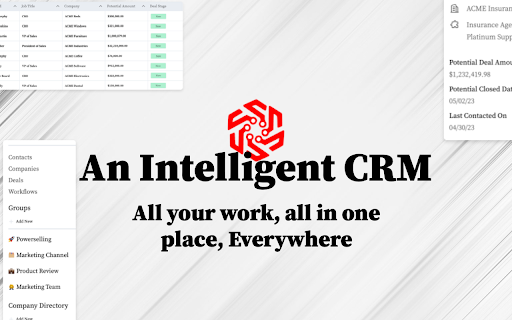 Bearish OS CRM Chrome Extension: Streamline CRM with LinkedIn Integration