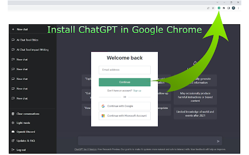 ChatGPT - Chrome Extension: AI-Powered Chat for Easy Browsing