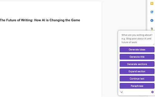AI Writing Assistant - Chrome Extension : Boost Productivity