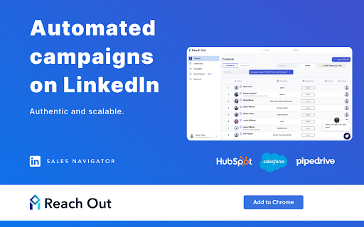 Reach Out - Chrome Extension: Efficient LinkedIn Outreach : Efficient Outreach via LinkedIn