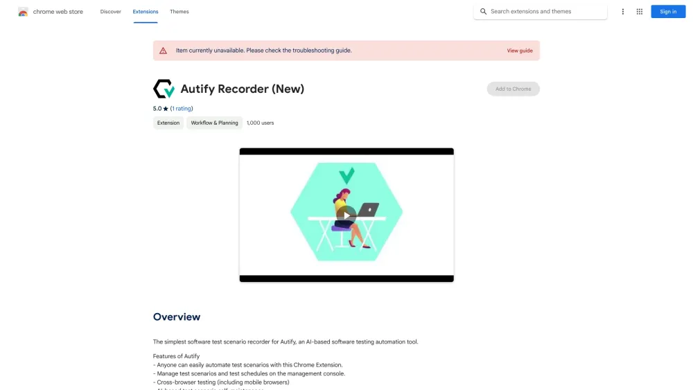 Autify Scenario Recorder: Chrome Extension for Easy Test Recording Tool